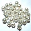 25 8mm Faceted Whit...